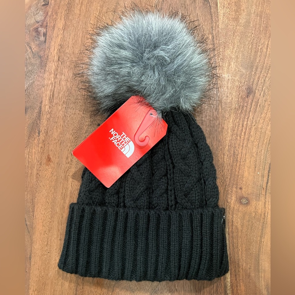North Face Black Knitted Beanie